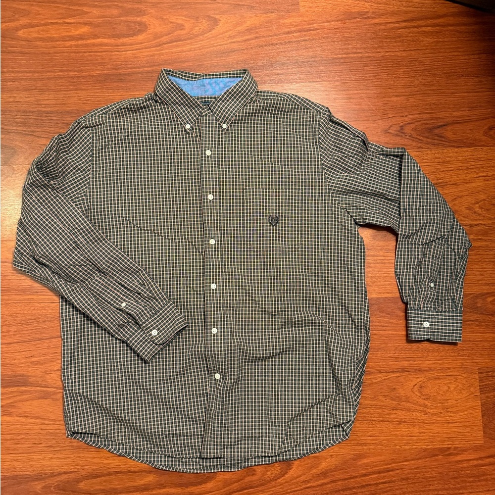 Chaps Men's Plaid Shirt - Black and Red - XL